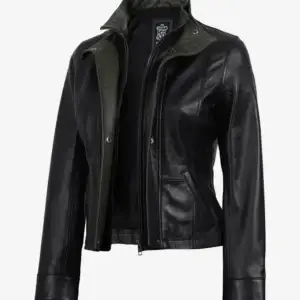 Mark Men's Black Harrington Lambskin Leather Jacket